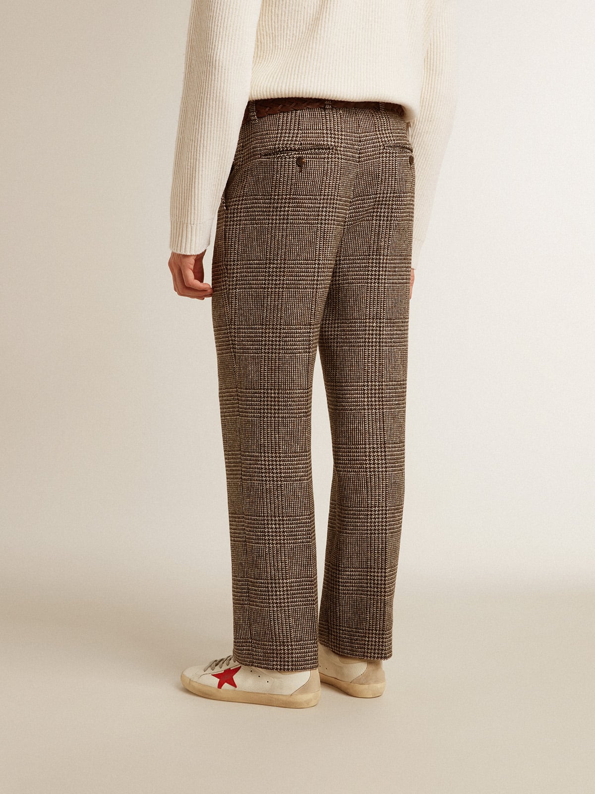 Men's soft houndstooth pants