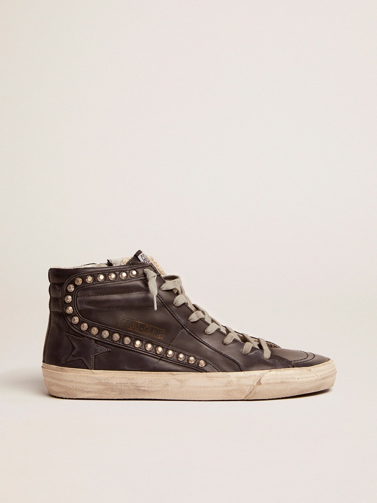 Men's Slide black with studs| Golden Goose