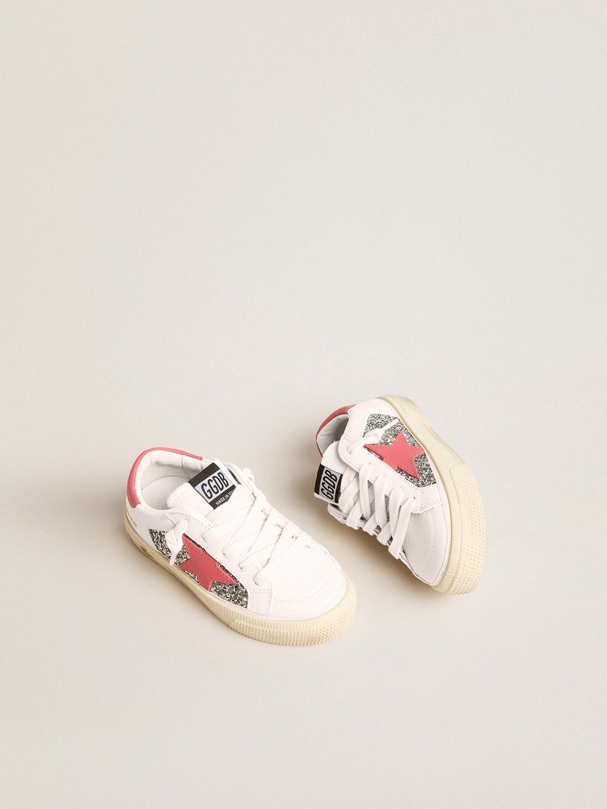 Teen May with red leather star and heel tab| Golden Goose